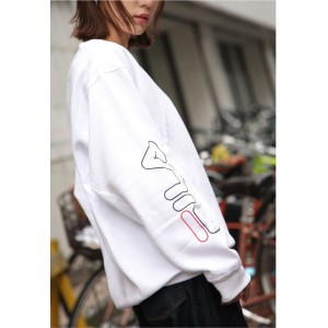 FILA Sleeve Print Trainer - White